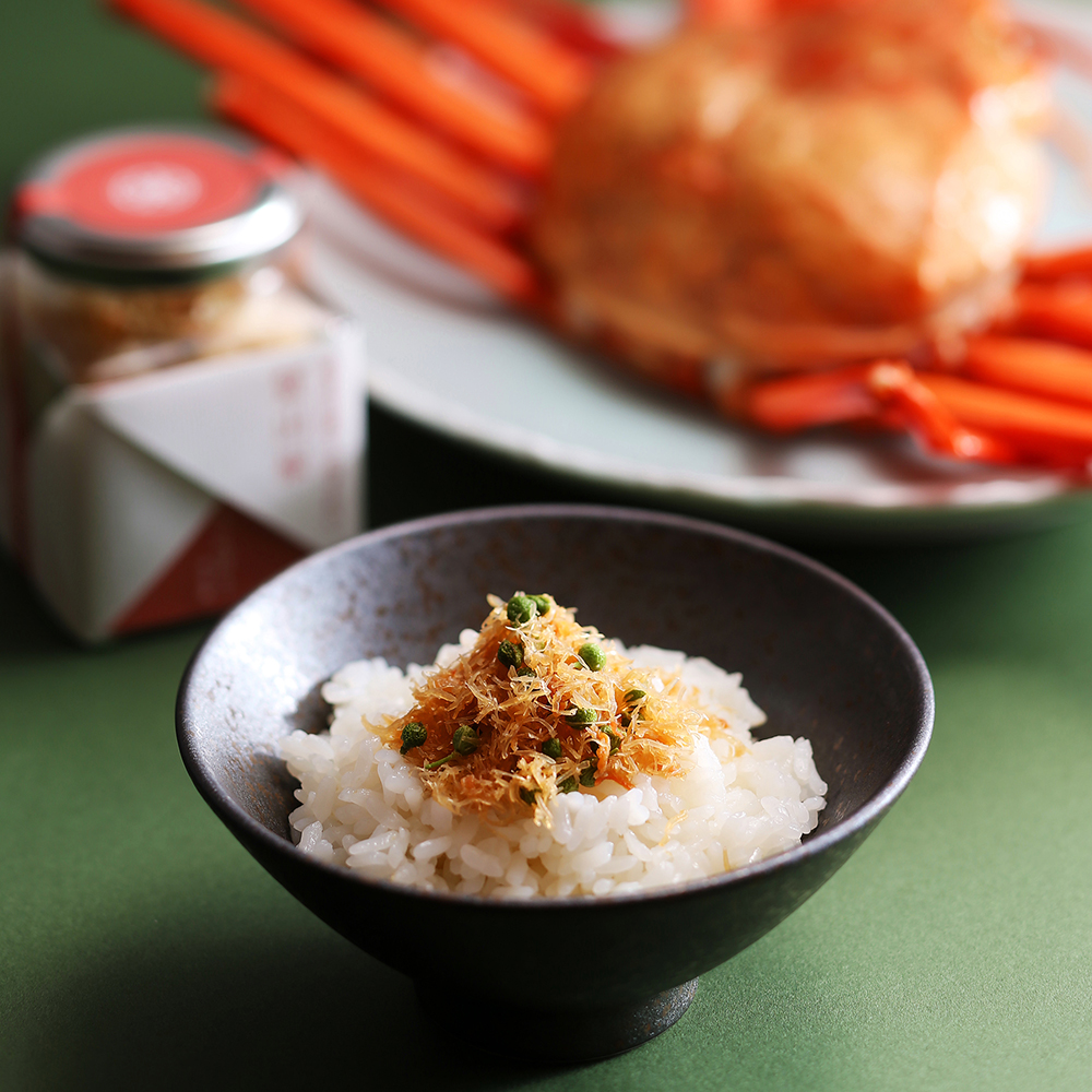 朝倉山椒と紅ずわい 蟹山椒